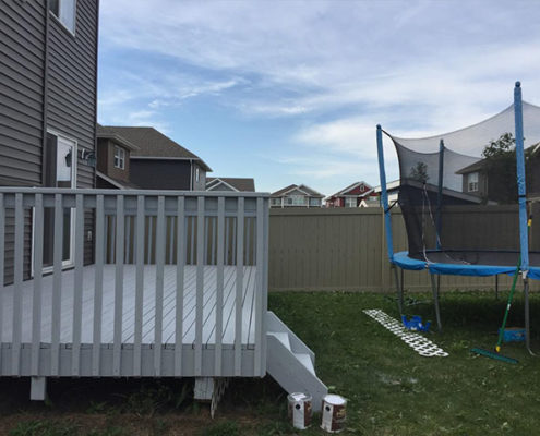 exterior deck painting in Nanaimo